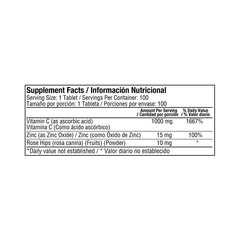 tabla 1577 3 vitamin c 1000 mg w zinc 100 tabletas vitamina c con zinc tabla 1577 3 vitamin c 1000 mg w zinc 100 tabletas vitamina c con zinc